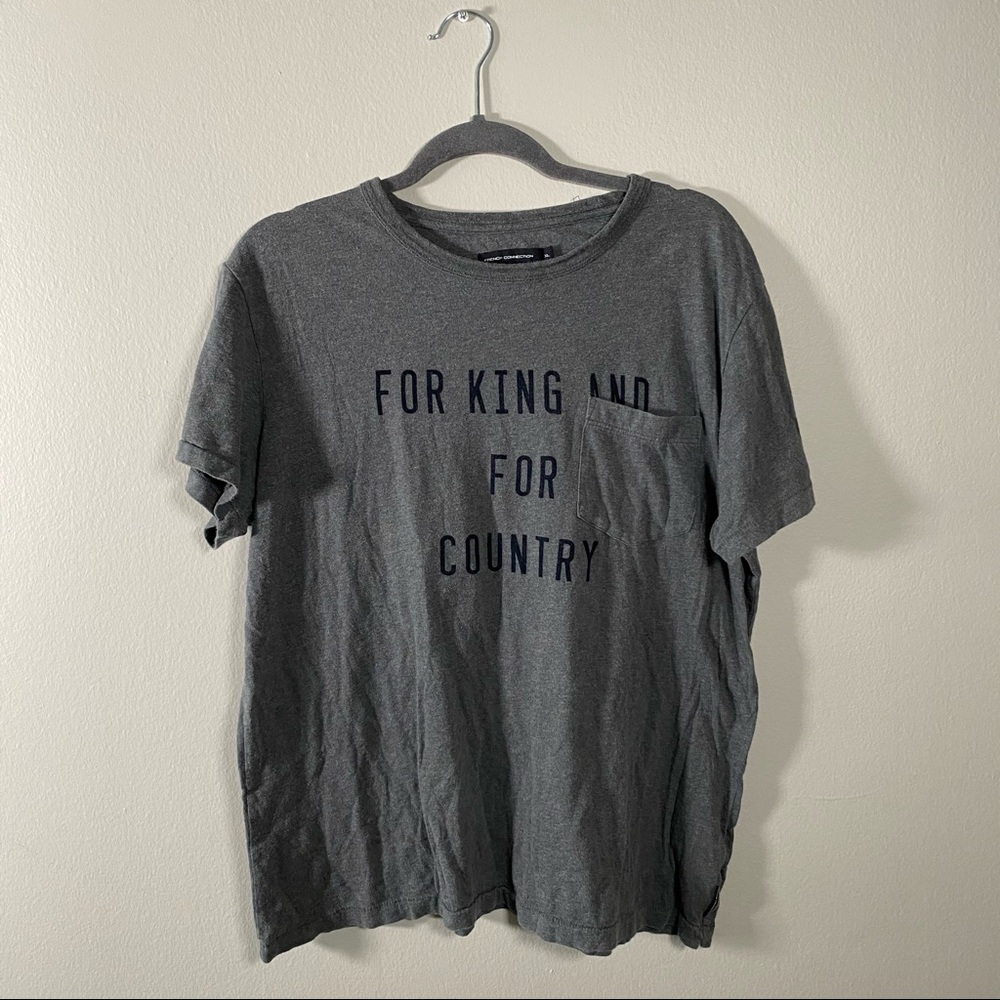 French Connection For King and Country pocket Tee